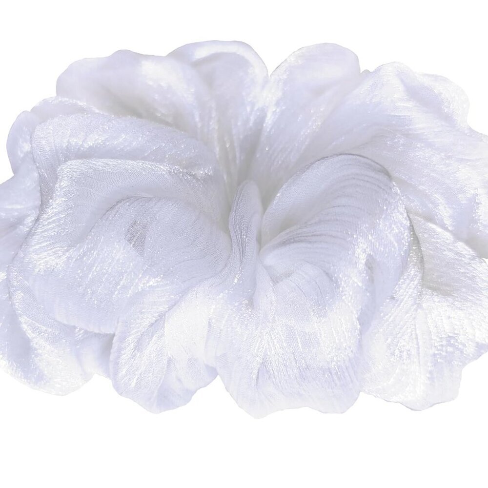 Shiny Organza Hair Scrunchies Large Ponytail Holders Women Girls Gift